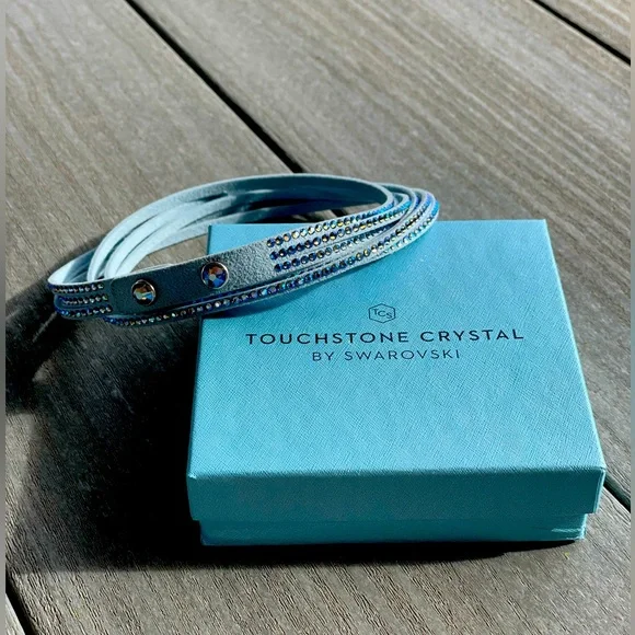 Wrap-Star Bracelet, Powder Blue - Picture 1 of 5